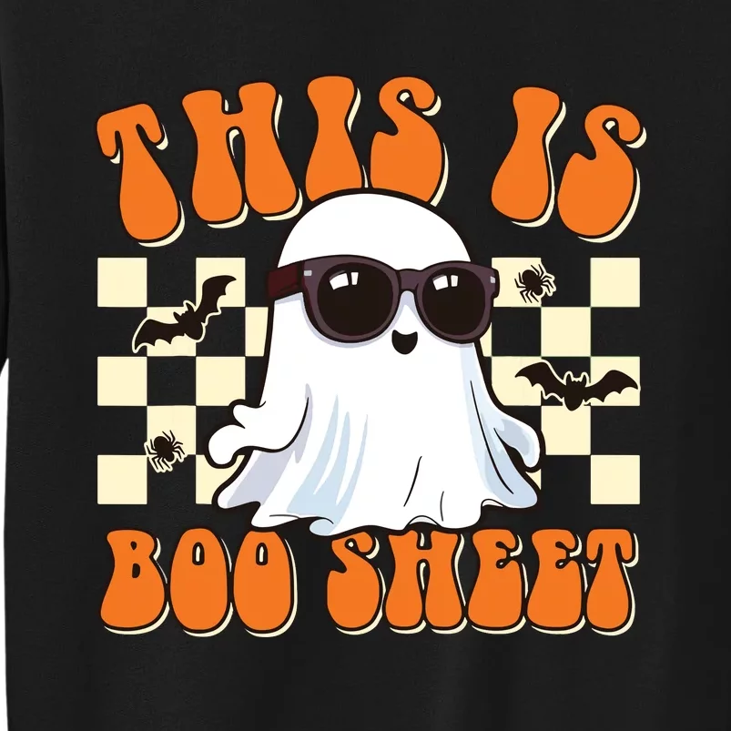 This Is Boo Sheet Ghost Groovy Halloween Sweatshirt