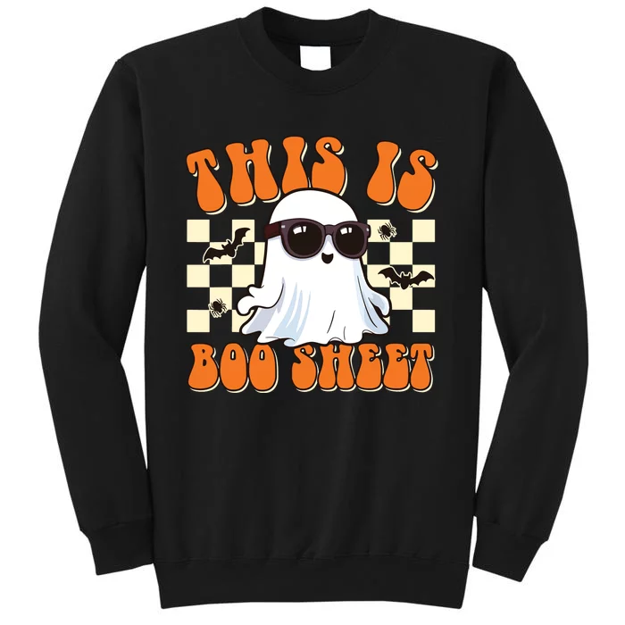 This Is Boo Sheet Ghost Groovy Halloween Sweatshirt