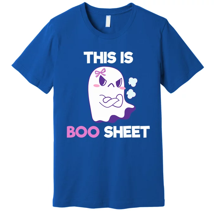 This Is Boo Sheet Funny Ghost Pun Halloween Costume Gift Premium T-Shirt