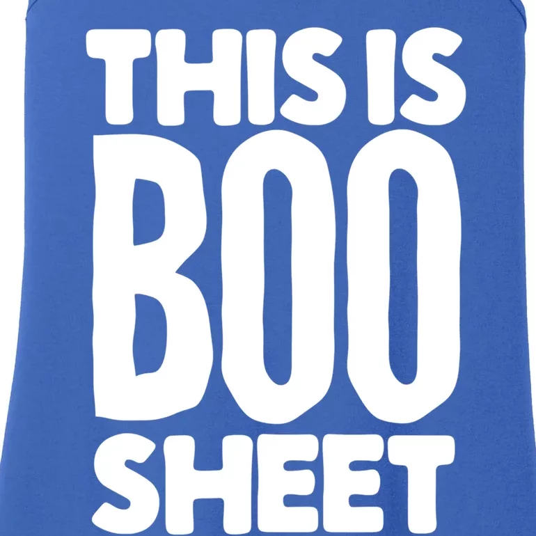 This Is Boo Sheet Funny Halloween Costume Alternative Great Gift Ladies Essential Tank