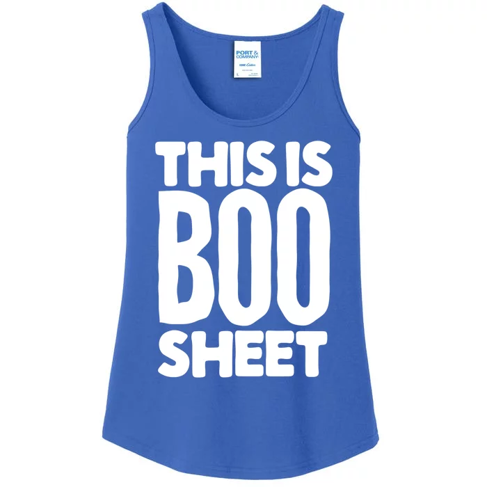 This Is Boo Sheet Funny Halloween Costume Alternative Great Gift Ladies Essential Tank