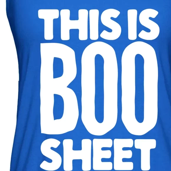 This Is Boo Sheet Funny Halloween Costume Alternative Great Gift Ladies Essential Flowy Tank