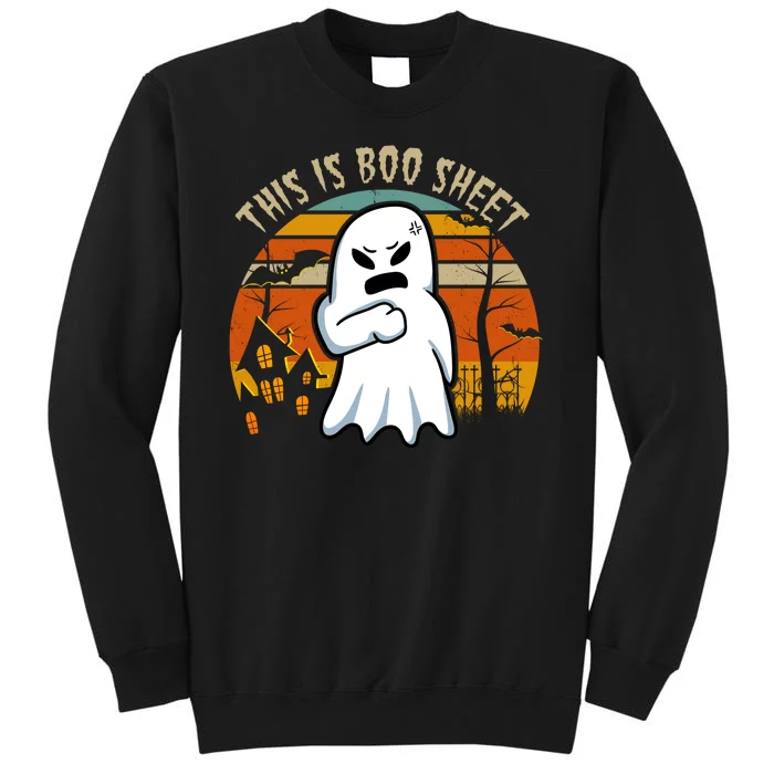 This Is Boo Sheet Ghost Spooky Sunset Funny Sweatshirt