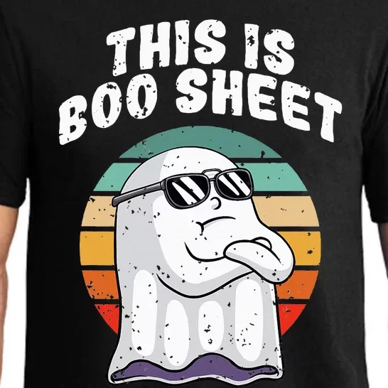 This Is Boo Sheet Funny Halloween Costume Ghost Pun Humor Pajama Set