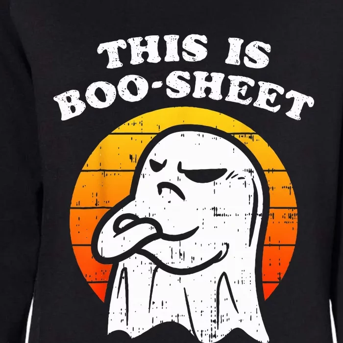 This Is Boosheet Halloween Ghost Funny Womens California Wash Sweatshirt