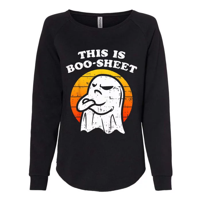 This Is Boosheet Halloween Ghost Funny Womens California Wash Sweatshirt