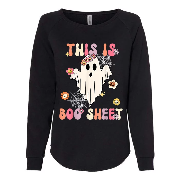 This Is Boo Sheet Retro Costume Cool Gift Womens California Wash Sweatshirt