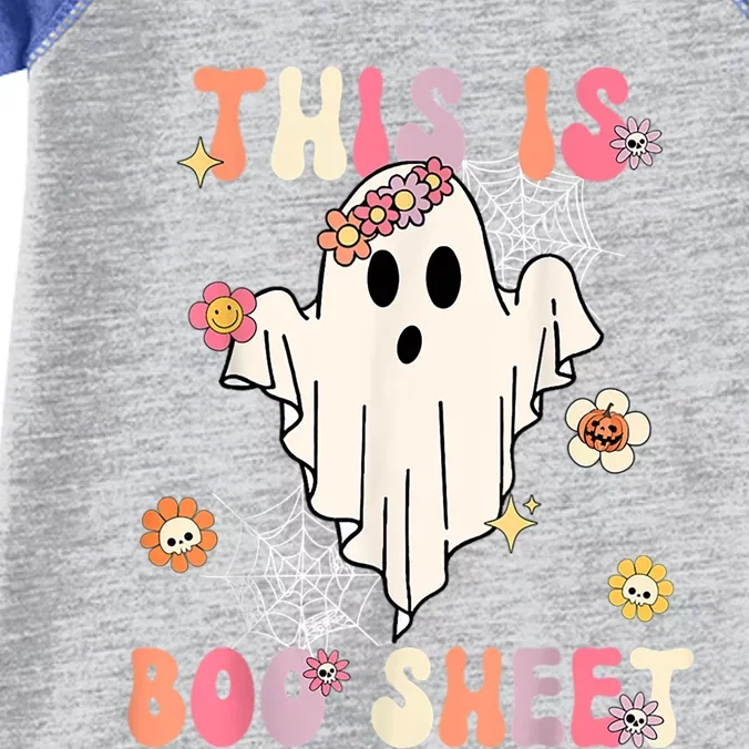 This Is Boo Sheet Retro Costume Cool Gift Infant Baby Jersey Bodysuit