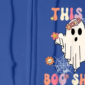 This Is Boo Sheet Retro Costume Cool Gift Full Zip Hoodie