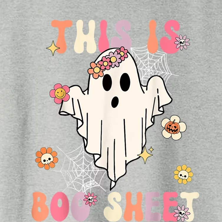 This Is Boo Sheet Retro Costume Cool Gift Women's Crop Top Tee