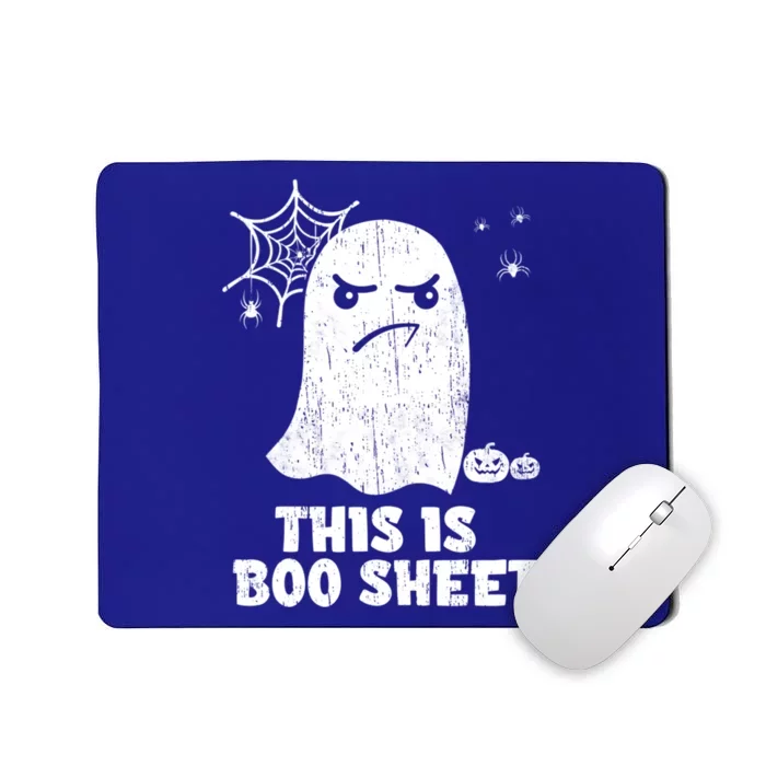 This Is Boo Sheet Ghost Retro Halloween Costume Gift Mousepad