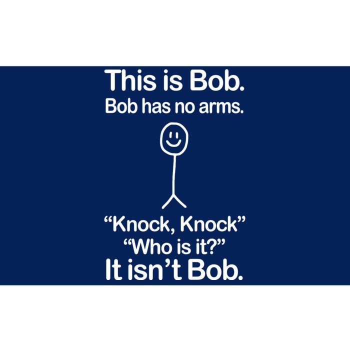 This Is Bob Knock Knock Funny Bumper Sticker