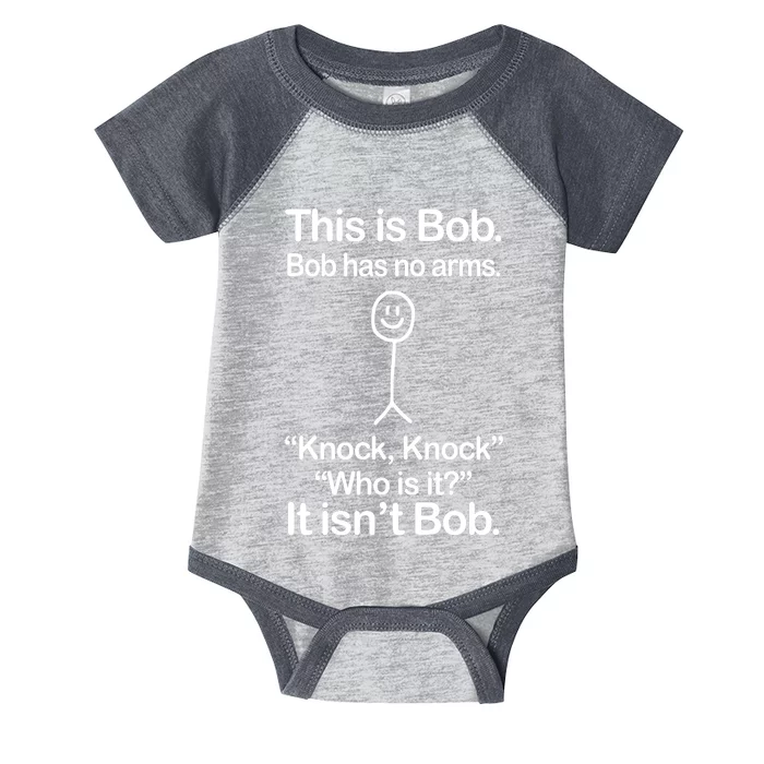 This Is Bob Knock Knock Funny Infant Baby Jersey Bodysuit