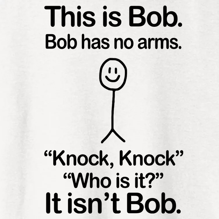 This Is Bob Knock Knock Funny Women's Crop Top Tee