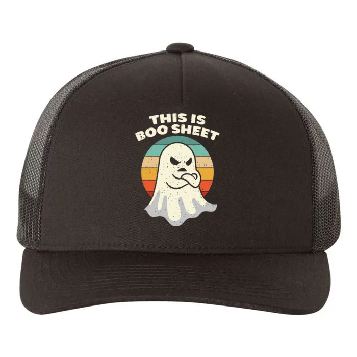 This Is Boo Sheet Ghost Retro Halloween Costume Yupoong Adult 5-Panel Trucker Hat