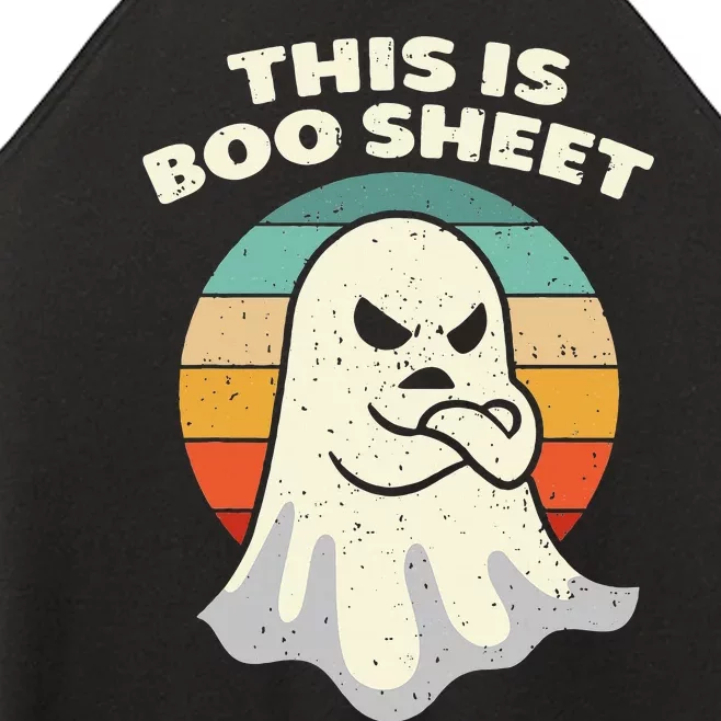 This Is Boo Sheet Ghost Retro Halloween Costume Women’s Perfect Tri Rocker Tank