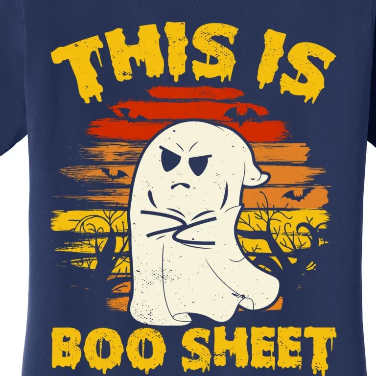 This Is Boo Sheet Cool Funny Halloween Design For Women's T-Shirt