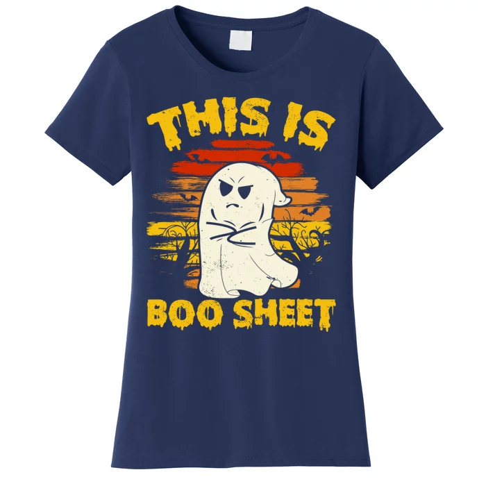 This Is Boo Sheet Cool Funny Halloween Design For Women's T-Shirt