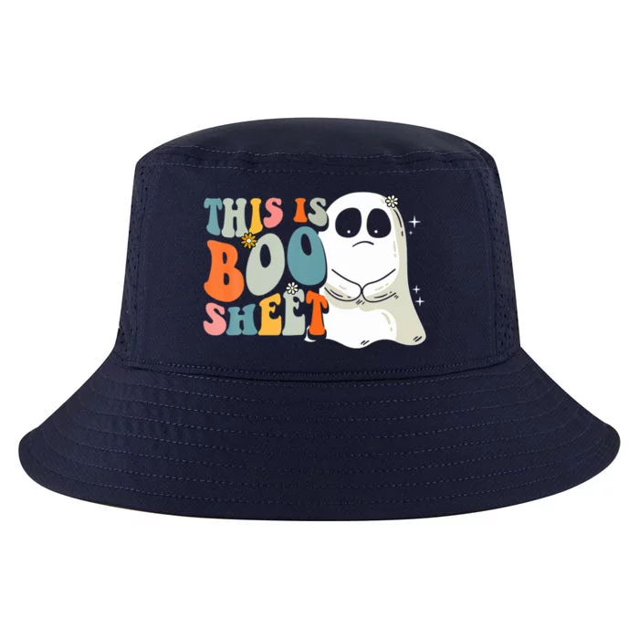 This Is BooSheet Halloween Ghost Costume Retro Groovy Gift Cool Comfort Performance Bucket Hat