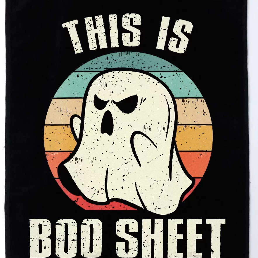 This Is Boo Sheet Funny Halloween Ghost Bedsheet Pun Platinum Collection Golf Towel