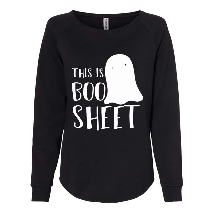 This Is Boo Sheet Ghost Retro Halloween Costume Womens California Wash Sweatshirt