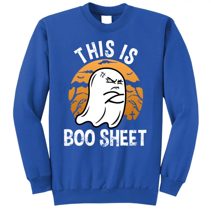 This Is Boo Sheet Funny Ghost Costume Halloween Gift Tall Sweatshirt