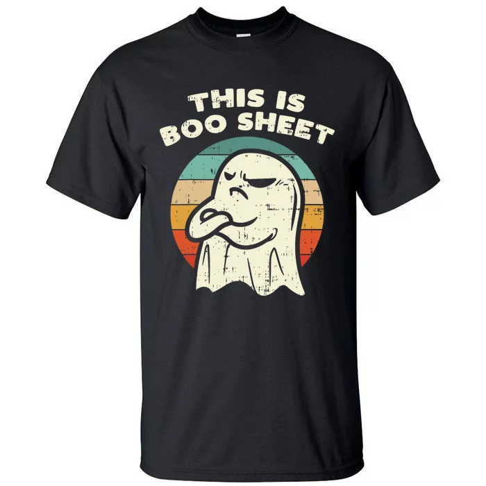 This Is Boo Sheet Ghost Retro Halloween Costume Tall T-Shirt