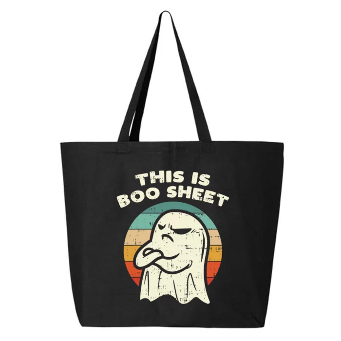 This Is Boo Sheet Ghost Retro Halloween Costume 25L Jumbo Tote