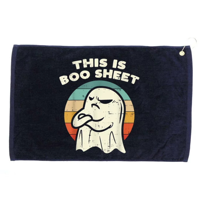 This Is Boo Sheet Ghost Retro Halloween Costume Grommeted Golf Towel