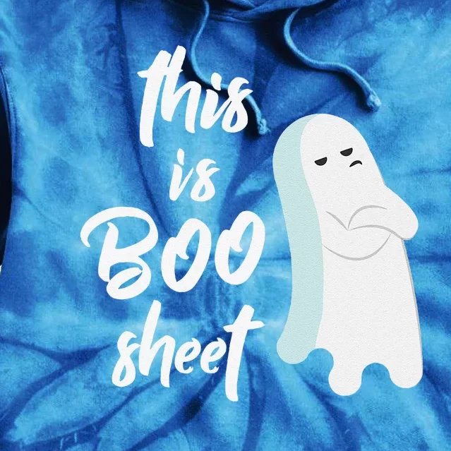 This Is Boo Sheet Funny Halloween Ghost Gift Tie Dye Hoodie