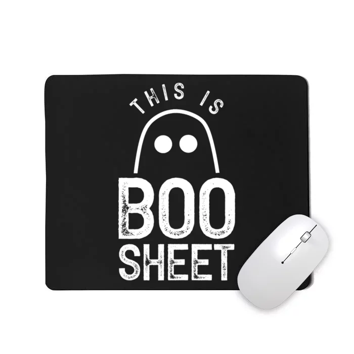 This Is Boo Sheet Ghost Ghosts Halloween Scary Mousepad