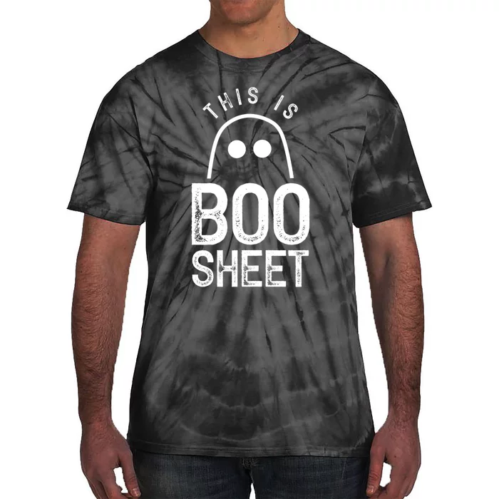 This Is Boo Sheet Ghost Ghosts Halloween Scary Tie-Dye T-Shirt