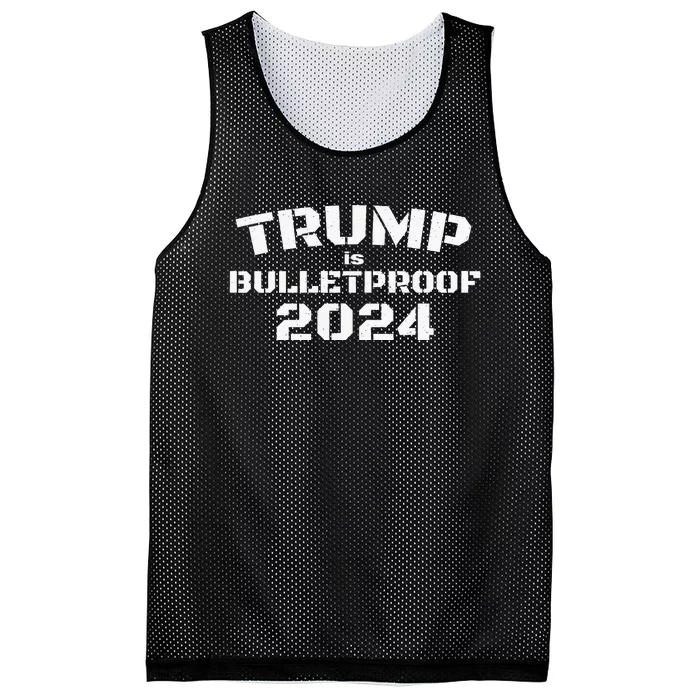 Trump Is Bulletproof 2024 Fight! Fight! Fight! Election Mesh Reversible Basketball Jersey Tank