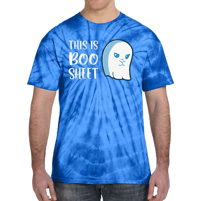 This Is Boo Sheet Funny Halloween Sayings Tie-Dye T-Shirt