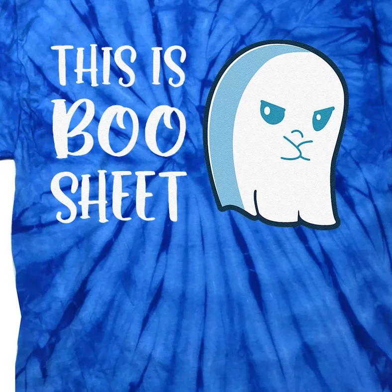 This Is Boo Sheet Funny Halloween Sayings Tie-Dye T-Shirt