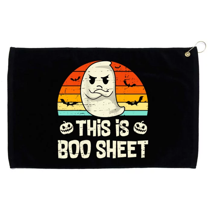 This Is Boo Sheet Ghost Retro Halloween Costume Grommeted Golf Towel