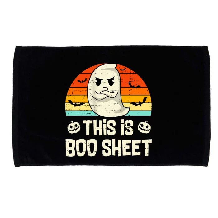 This Is Boo Sheet Ghost Retro Halloween Costume Microfiber Hand Towel