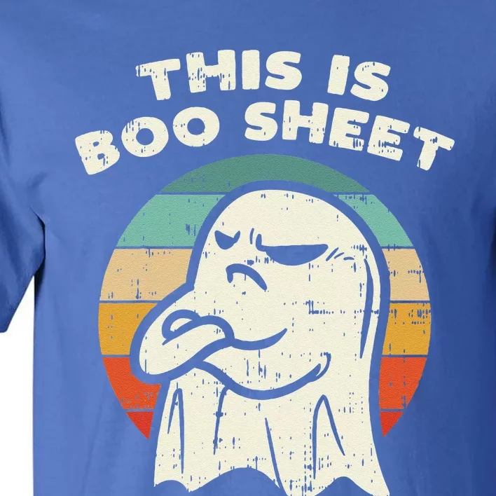 This Is Boo Sheet Ghost Retro Halloween Costume Tall T-Shirt