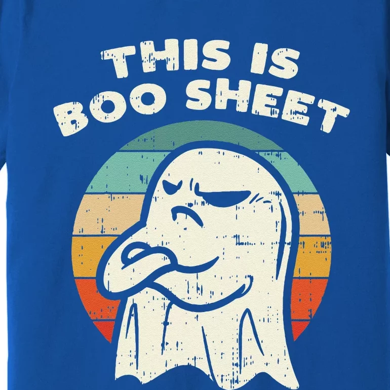 This Is Boo Sheet Ghost Retro Halloween Costume Premium T-Shirt