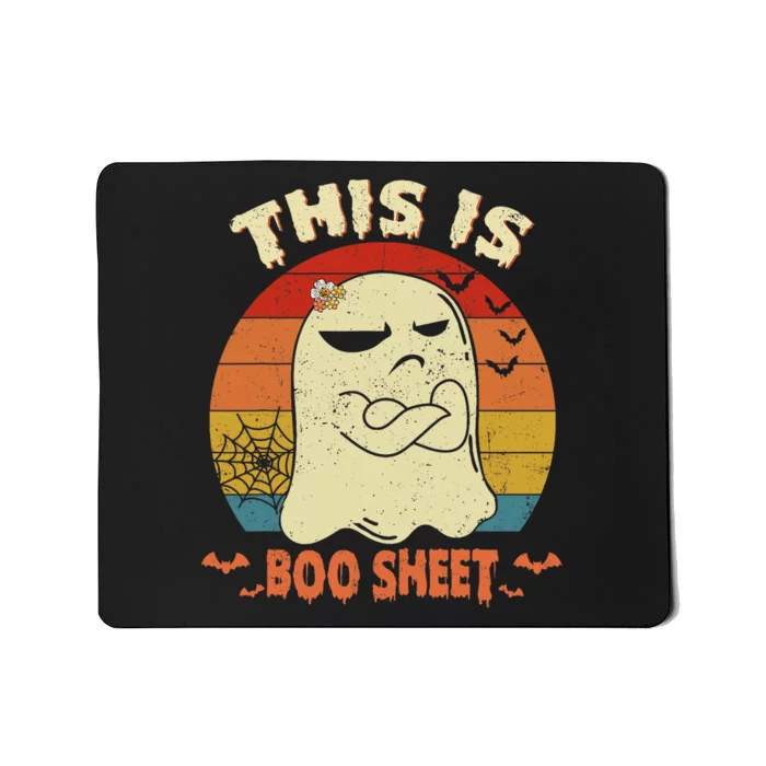 This Is Boo Sheet Ghost Halloween Costume Funny Boo Mousepad