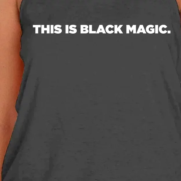 This Is Black Magic Black History Month Women's Knotted Racerback Tank