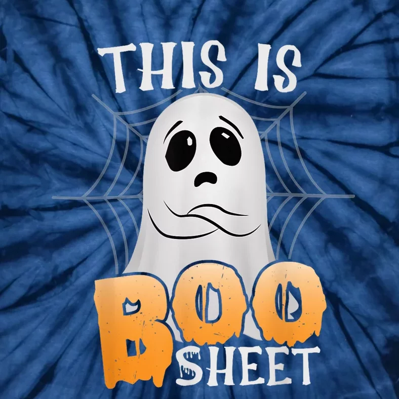 This Is Boo Sheet Cute Ghost Halloween Funny Kid Boy Girls Tie-Dye T-Shirt