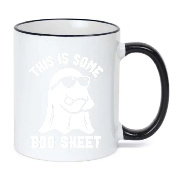 This Is Boosheet Halloween Ghost Costume Retro Groovy Black Color Changing Mug