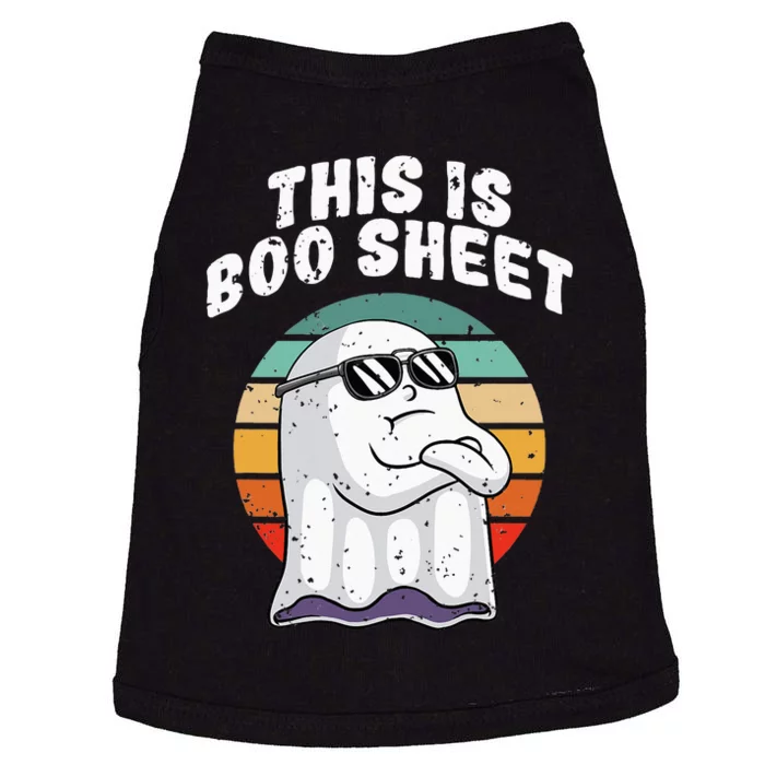 This Is Boo Sheet Funny Halloween Costume Ghost Pun Humor Doggie Tank