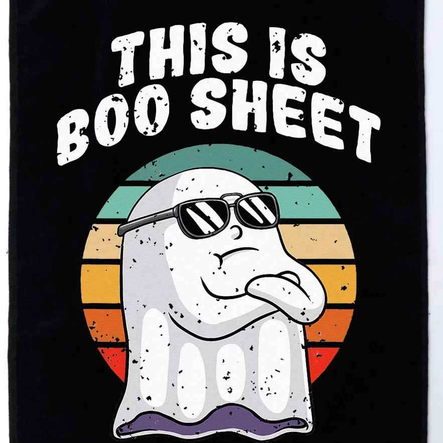 This Is Boo Sheet Funny Halloween Costume Ghost Pun Humor Platinum Collection Golf Towel