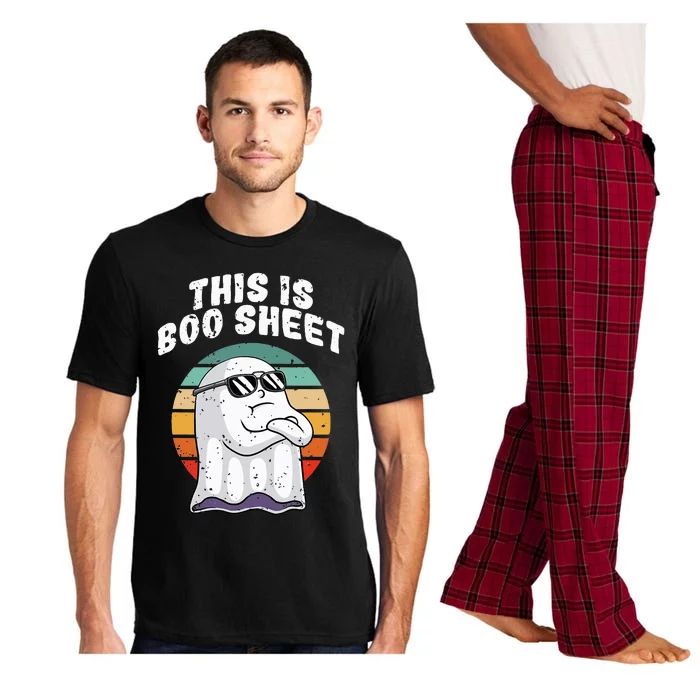 This Is Boo Sheet Funny Halloween Costume Ghost Pun Humor Pajama Set