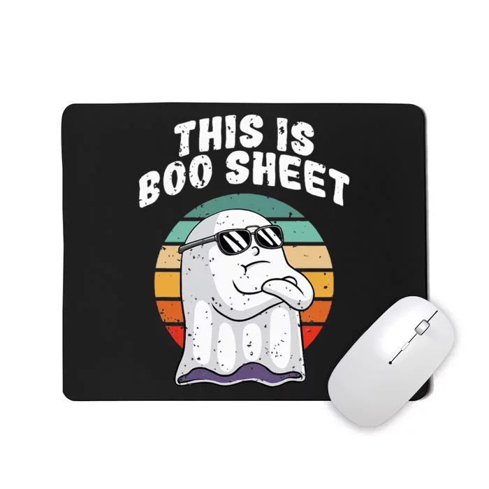 This Is Boo Sheet Funny Halloween Costume Ghost Pun Humor Mousepad