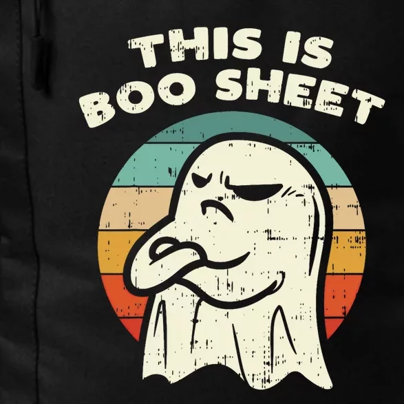 This Is Boo Sheet Ghost Retro Halloween Costume Daily Commute Backpack