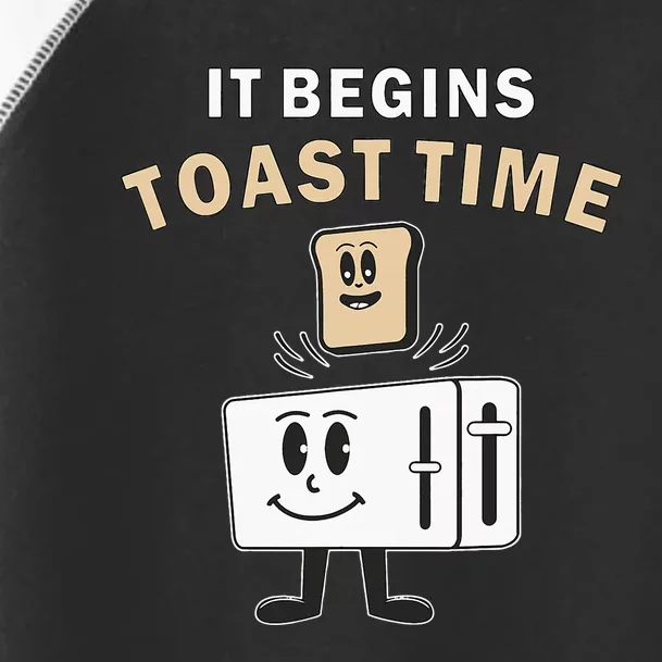 Toaster It Begins Toast Time Toast Breakfast Toast Bread Toddler Fine Jersey T-Shirt