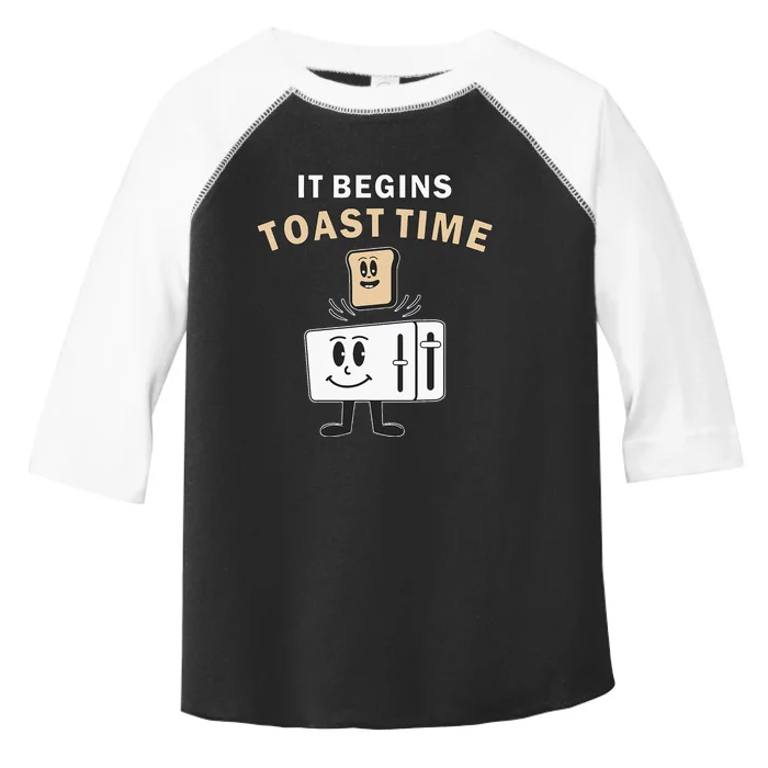 Toaster It Begins Toast Time Toast Breakfast Toast Bread Toddler Fine Jersey T-Shirt